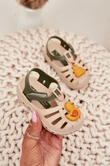 Bērnu sandales ar lipīgajiem aizdariem Ipanema Summer XV Baby 83619 smilšu krāsā