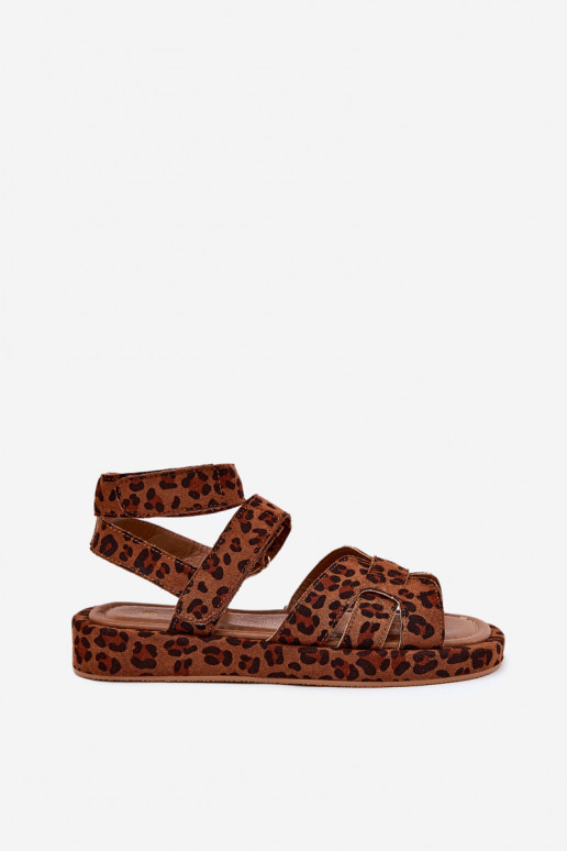 Sieviešu basenes Z ar lipīgām aizdarēmami ar leoparda kažokādas rakstu Uvissa