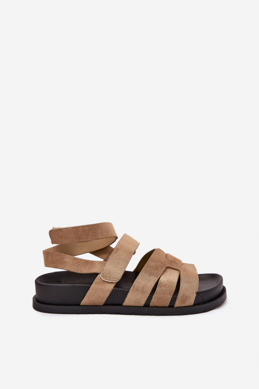 Eko Zamšādas basenes Z ar lipīgām aizdarēmami smilšu krāsas Valpera