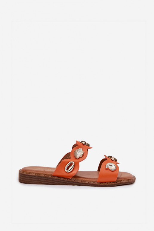 sieviešu čības Ze Zelta krāsasmi Przypinkami oranžas krāsas Jenoriela sieviešu čības Ze Zelta krāsasmi Przypinkami oranžas krāsas Jenoriela