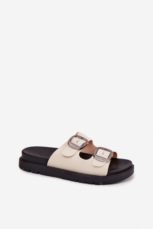 sieviešu čības ar sprādzēm ar platformu smilšu krāsas Elamas sieviešu čības ar sprādzēm ar platformu smilšu krāsas Elamas