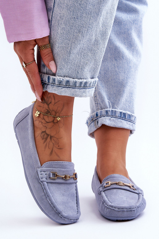 Sieviešu Klasiski zamšādas mokasīni Zilas krāsas Corinell Sieviešu Klasiski zamšādas mokasīni Zilas krāsas Corinell