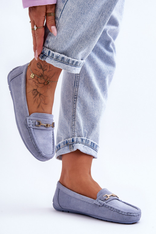 Sieviešu Klasiski zamšādas mokasīni Zilas krāsas Corinell Sieviešu Klasiski zamšādas mokasīni Zilas krāsas Corinell