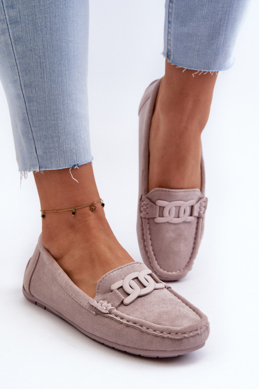 Sieviešu Stilīgasrnas Zamšādas mokasīni Violeta krāsa Rabell