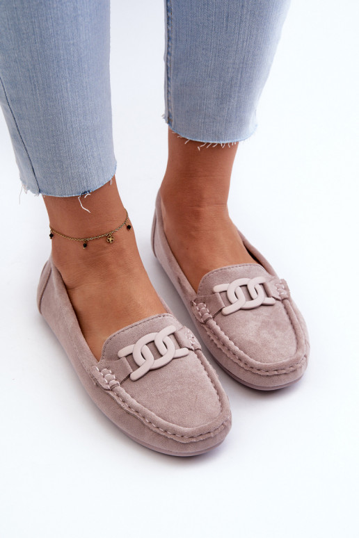 Sieviešu Stilīgasrnas Zamšādas mokasīni Violeta krāsa Rabell