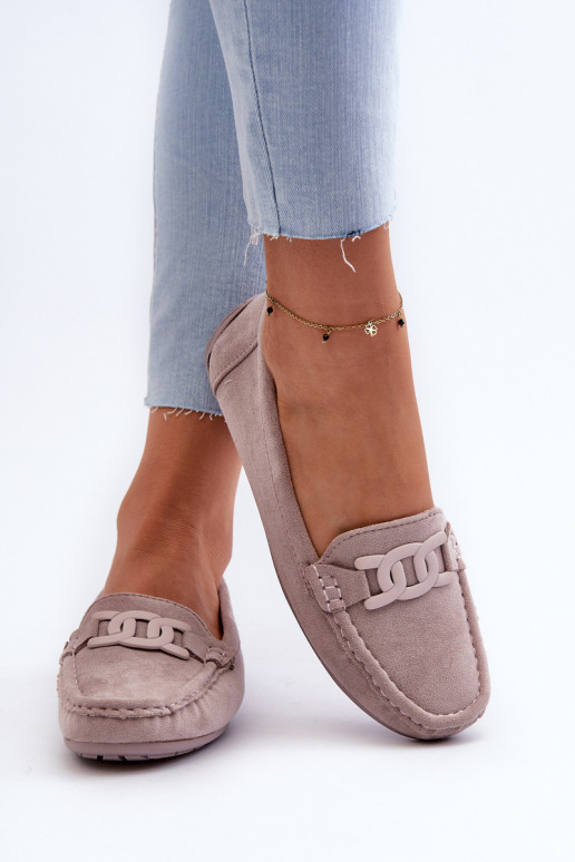 Sieviešu Stilīgasrnas Zamšādas mokasīni Violeta krāsa Rabell