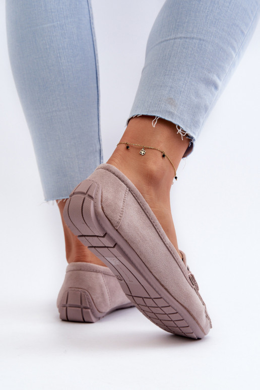 Sieviešu Stilīgasrnas Zamšādas mokasīni Violeta krāsa Rabell