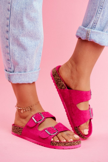 Sieviešu Čības Uz Koreku ar sprādzēm rozā krāsas Si Senor