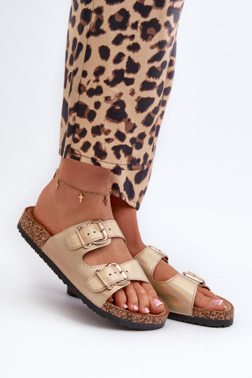 sieviešu čības ar sprādzēm Zelta krāsas Fronila 2