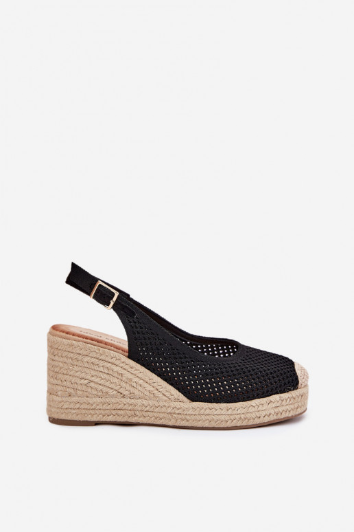 Sieviešu basenes Uz Ķīļa Ar bizi melnas krāsas Tulliata