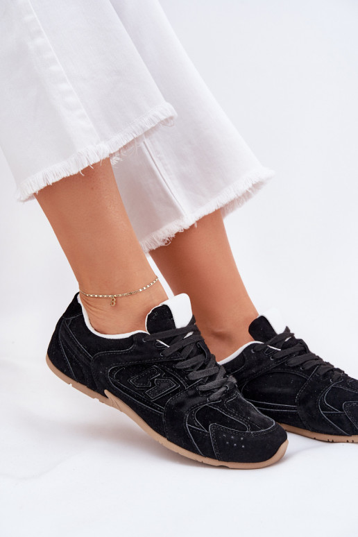 sporta apavi Sieviešu Z Eko zamšādau melnas krāsas Dorella