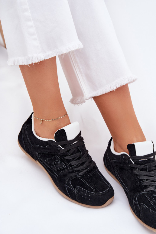 sporta apavi Sieviešu Z Eko zamšādau melnas krāsas Dorella