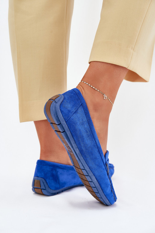 Eleganti zamšādas lauferi Kobalts Lenvie Eleganti zamšādas lauferi Kobalts Lenvie