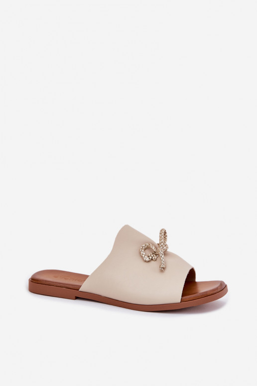 sieviešu čības ar platiem papēžiem Ar greznu INiązaniem smilšu krāsas Norela sieviešu čības ar platiem papēžiem Ar greznu INiązaniem smilšu krāsas Norela