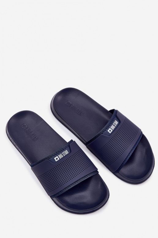 Vieglas vīriešu čības Big Star NN174696 tumši zilas krāsas