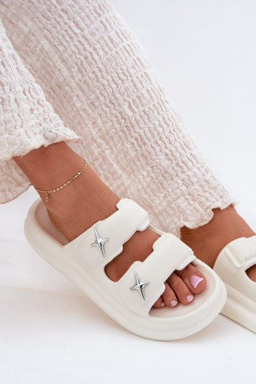 Vieglas čības uz pirksta sieviešu čības ar platformu Ecru FaloInena