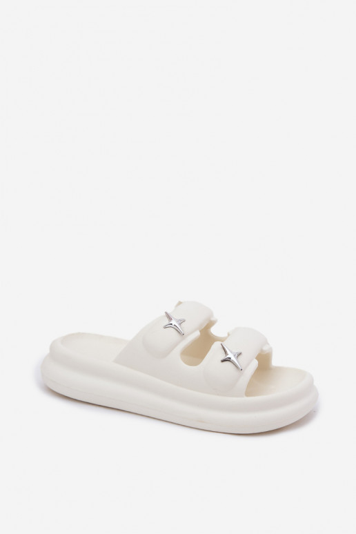 Vieglas čības uz pirksta sieviešu čības ar platformu Ecru FaloInena