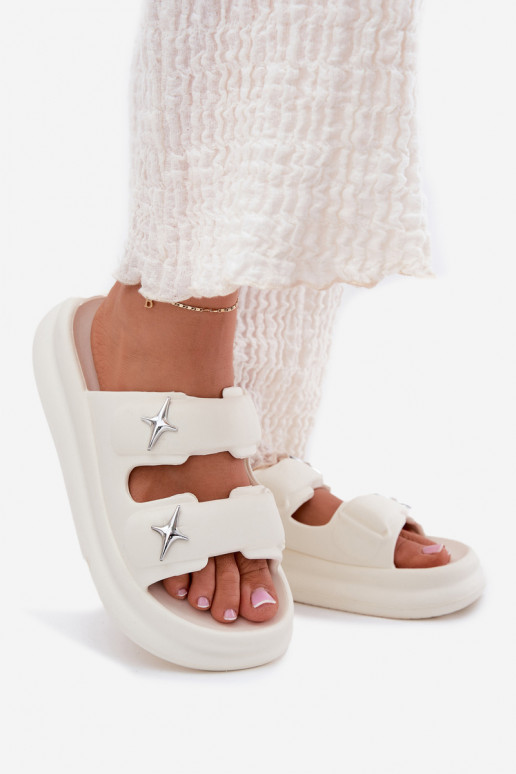 Vieglas čības uz pirksta sieviešu čības ar platformu Ecru FaloInena