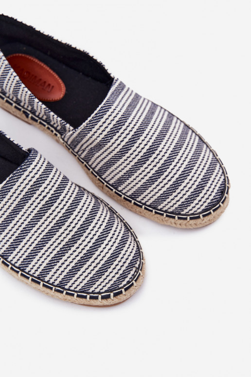 espadrilles Vīriešiem Ar bizi tumši zilas krāsas Daniell