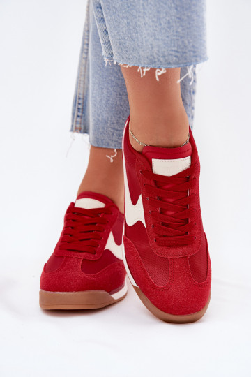 sporta apavi Sneakers modeļa apavi Sieviešu sarkanas krāsas Zerina 2