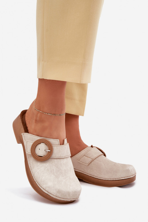 Čības Tukšas Sieviešu ar sprādzēm Inblu TF000001 smilšu krāsas