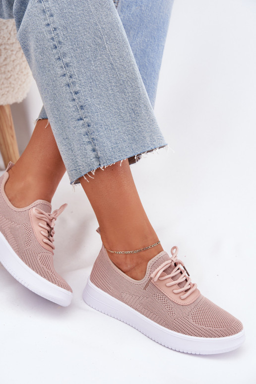 Auduma Paslīdēt uz sporta apavi ar platformu Sieviešu Rozā krāsas Kalyra