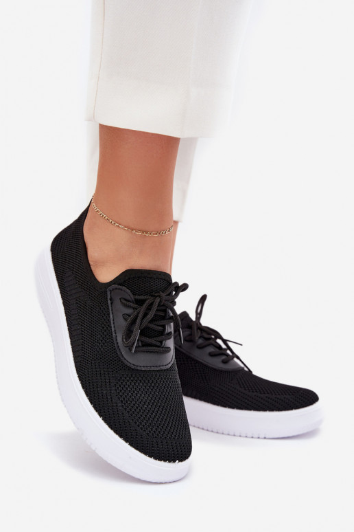 Auduma Paslīdēt uz sporta apavi ar platformu Sieviešu melnas krāsas Kalyra Auduma Paslīdēt uz sporta apavi ar platformu Sieviešu melnas krāsas Kalyra