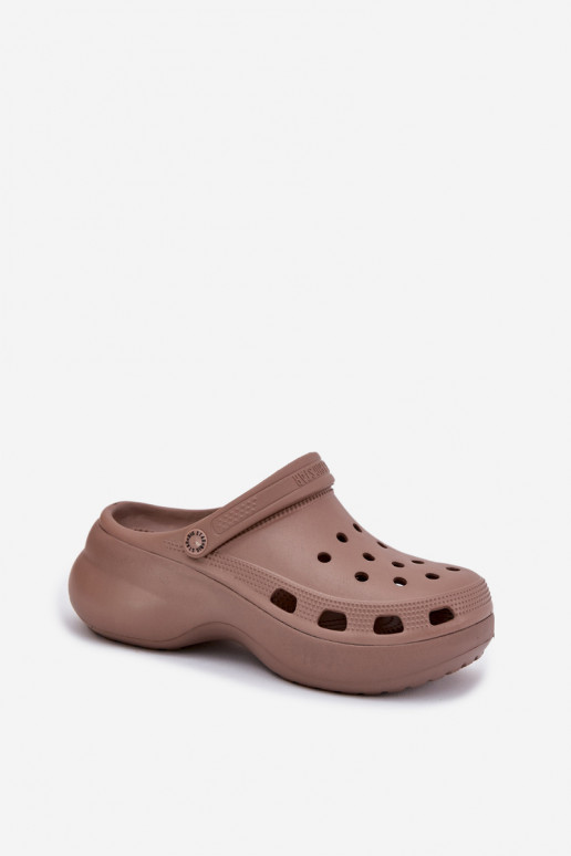 Vieglas čības uz pirksta sieviešu čības Uz masīvas zoles Big Star RR274A121 smilšu krāsas