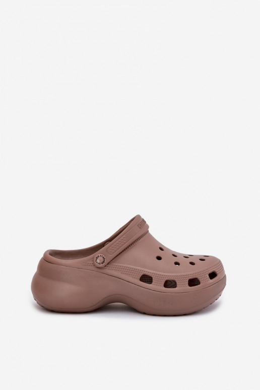 Vieglas čības uz pirksta sieviešu čības Uz masīvas zoles Big Star RR274A121 smilšu krāsas