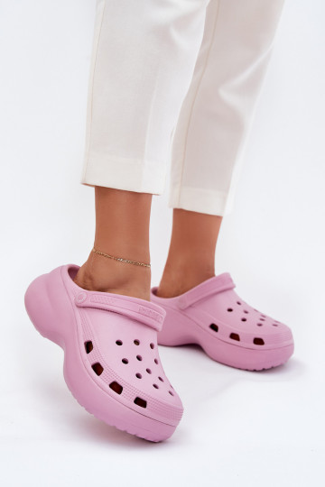 Vieglas čības uz pirksta sieviešu čības Uz masīvas zoles Big Star RR274A120 Rozā krāsas