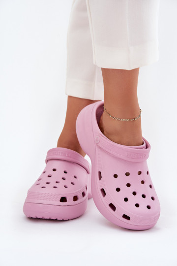 Vieglas čības uz pirksta sieviešu čības Uz masīvas zoles Big Star RR274A120 Rozā krāsas 2