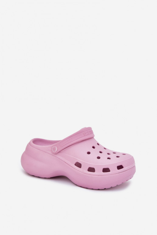 Vieglas čības uz pirksta sieviešu čības Uz masīvas zoles Big Star RR274A120 Rozā krāsas