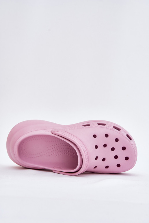 Vieglas čības uz pirksta sieviešu čības Uz masīvas zoles Big Star RR274A120 Rozā krāsas