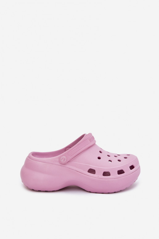 Vieglas čības uz pirksta sieviešu čības Uz masīvas zoles Big Star RR274A120 Rozā krāsas