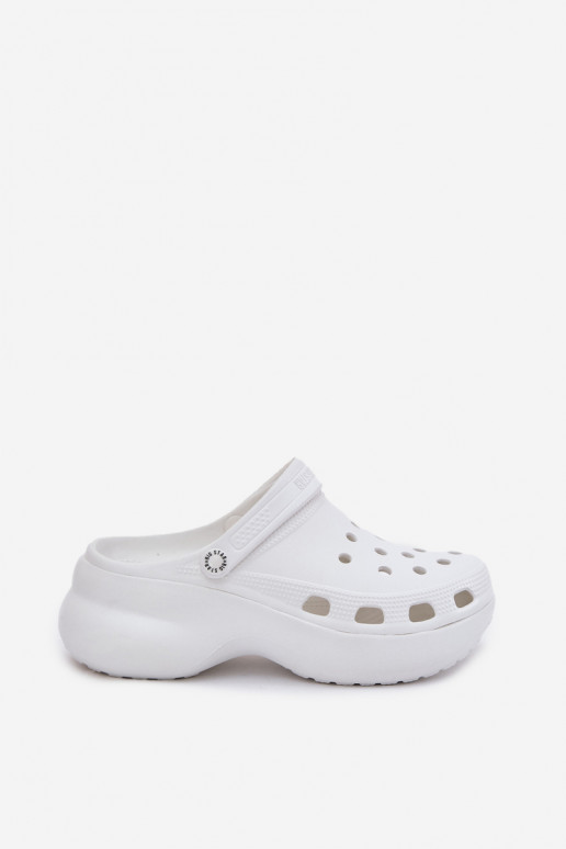 Vieglas čības uz pirksta sieviešu čības Uz masīvas zoles Big Star RR274A119 baltas krāsas