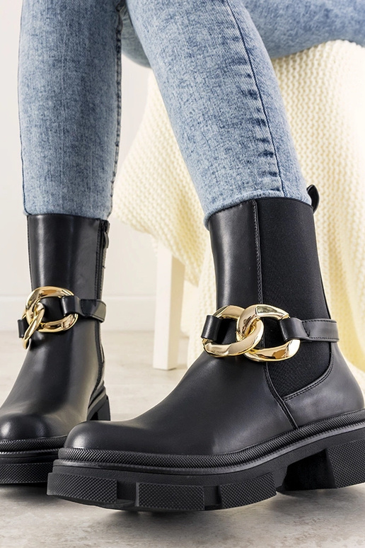 Melni Trinity ķēdes puszābaki