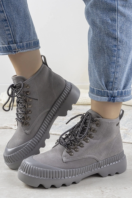 Pelēki sieviešu sporta zābaki, „Big...