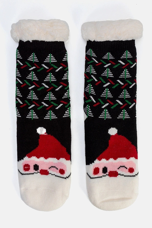 Melnas izolētas zeķes ar Santa Claus... Melnas izolētas zeķes ar Santa Claus...