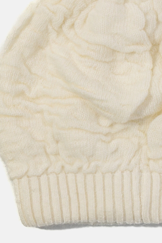 Isis sieviešu Ecru cepure ar pompomu