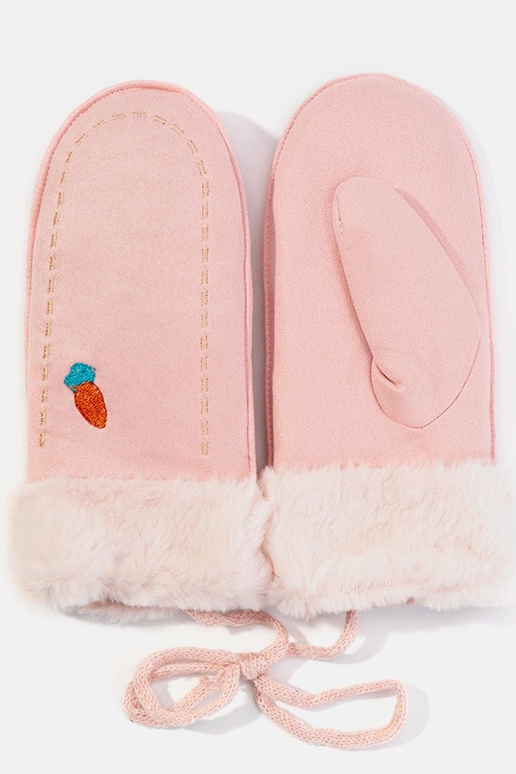 Burkānu rozā bērnu cimdi