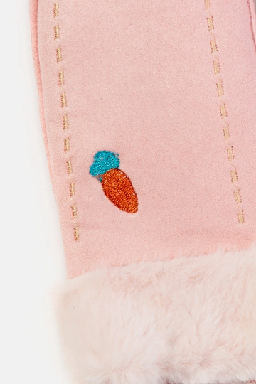 Burkānu rozā bērnu cimdi 2