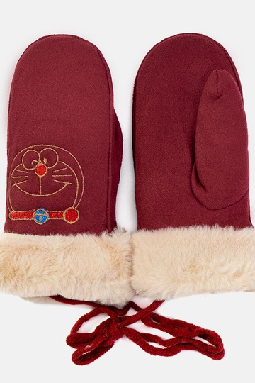 Burgundy Kitty bērnu cimdi
