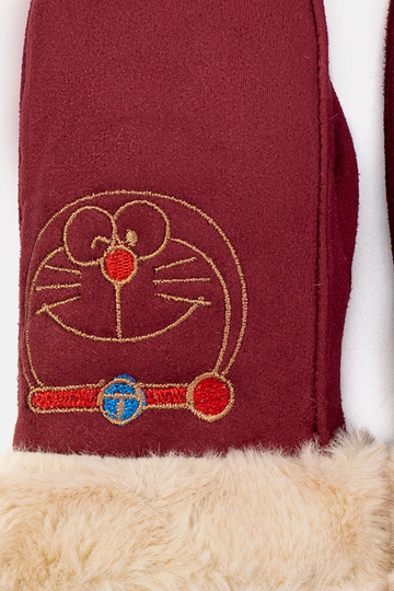 Burgundy Kitty bērnu cimdi 2