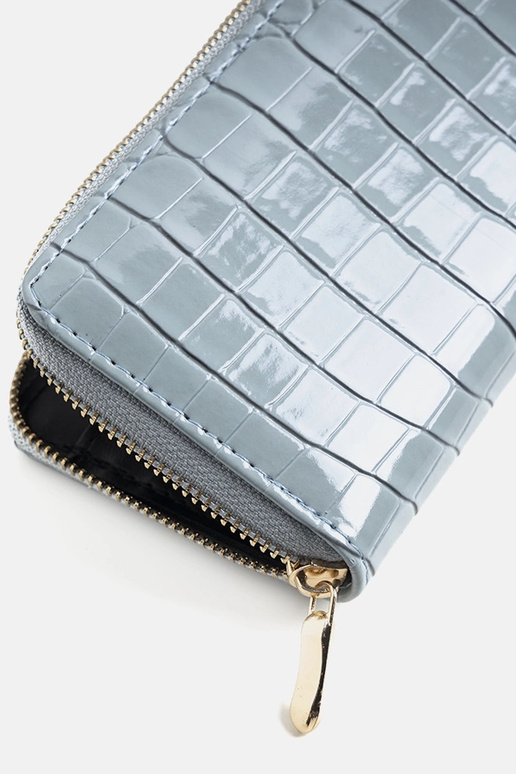 Spangler zils lakādas maks