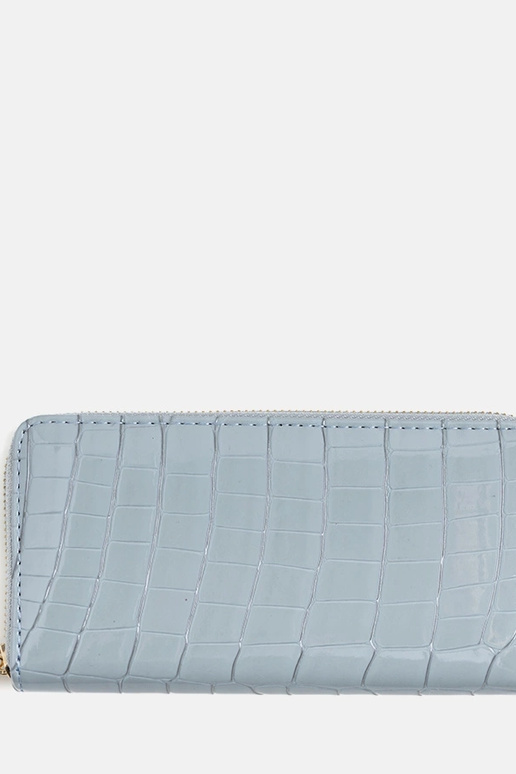 Spangler zils lakādas maks