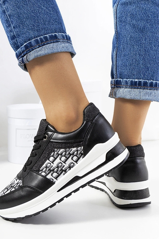 Melnas sporta apavu kedas ar biezu...