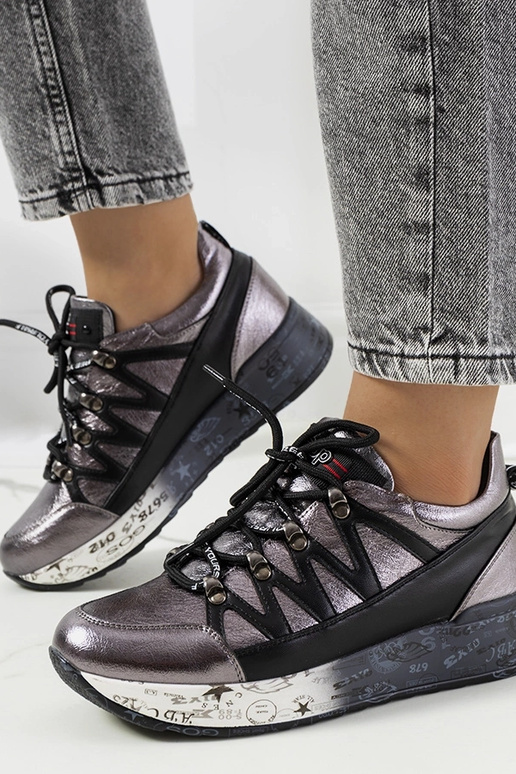 Ballard pelēkas metāla kedas