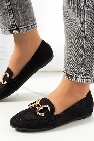 Black Castor Buckle Mocasins 2