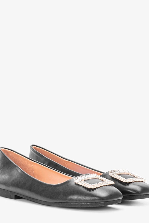 Black Rhonda Ballet Flats