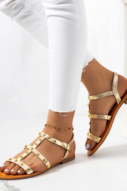 Zelta metāla sandales, „Somerset"